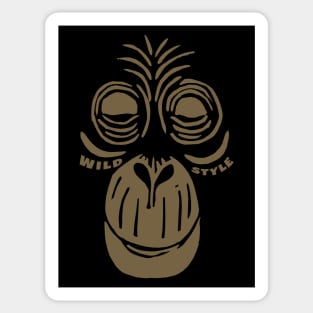 Wild Style Happy to be Monkey Sticker